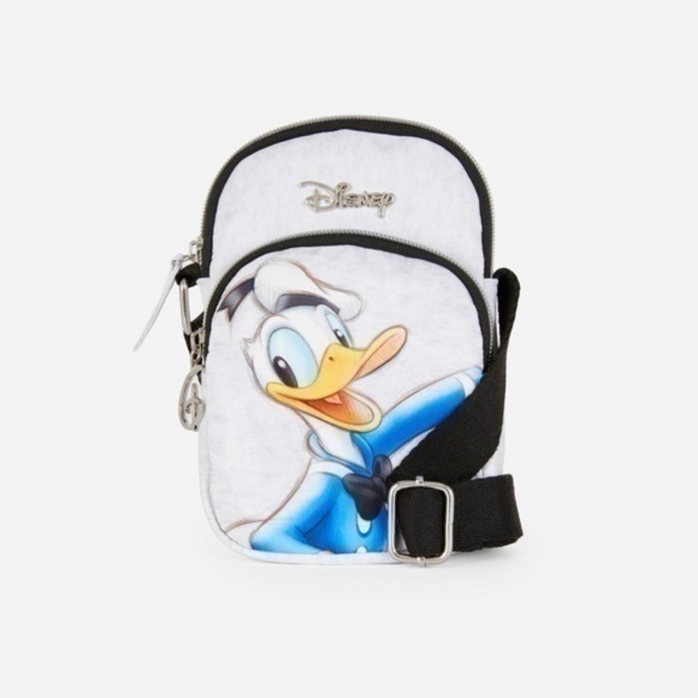Disneys : Donald Duck Grey Phone Holder Bag | NWT ✨